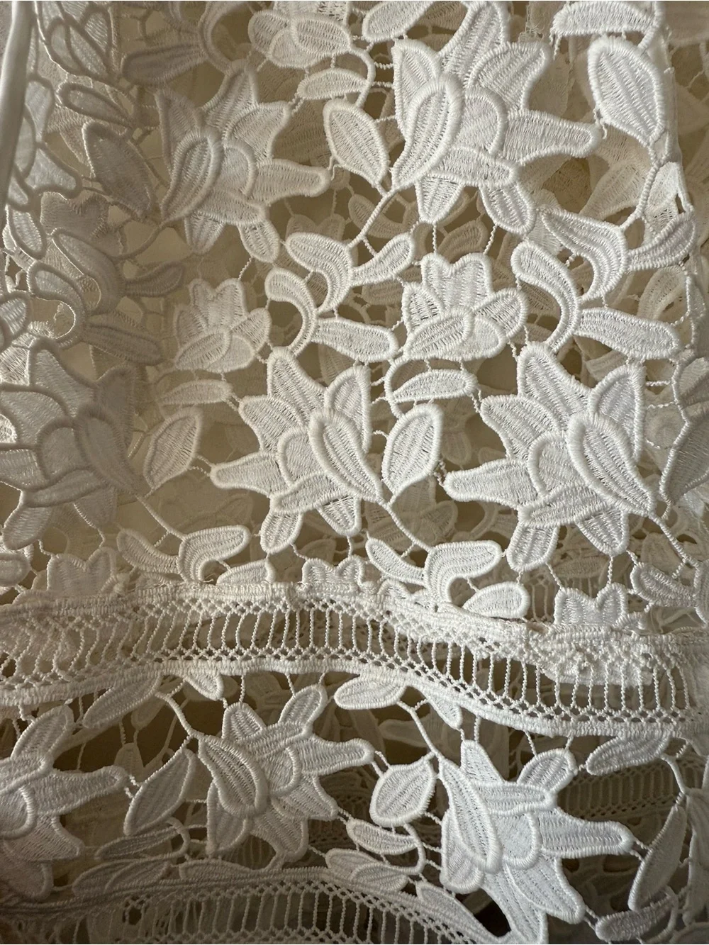 Alfani White Lace Cutout Open Front Jacket - Picture 5 of 7